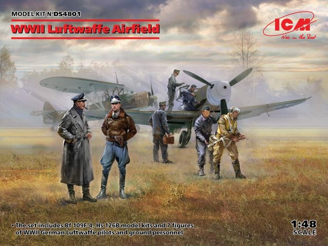 ICM WWII Luftwaffe Airfield, Fahrzeuge, 1:48, Mehrfarbig - Bild 1