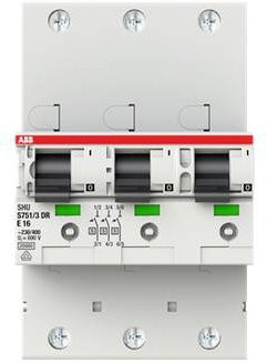 ABB S751/3DR-E16 Leitungsschutzschalter 16A 400V in Weiß - Bild 1