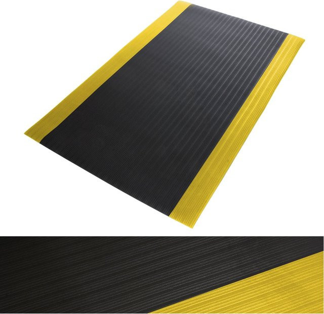 etm Anti-Ermüdungsmatte Softer-Work-Mat Schwarz-Gelb - Bild 1