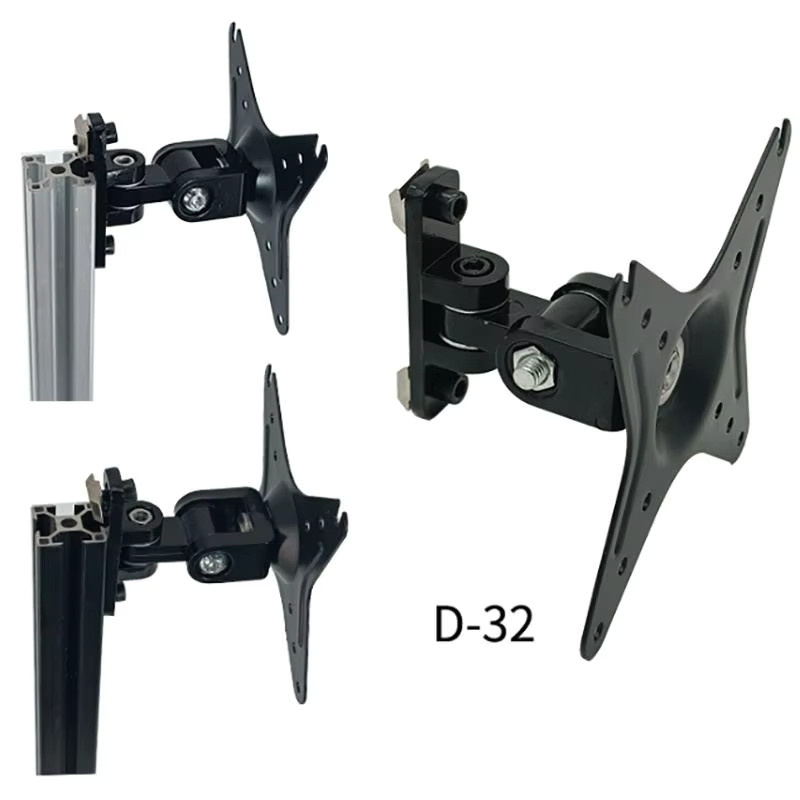 Wandmontage-Monitorhalterung in Schwarz mit 2-Achsen-Verstellung für VESA 100 mm, 75 mm und 50 mm - Bild 2