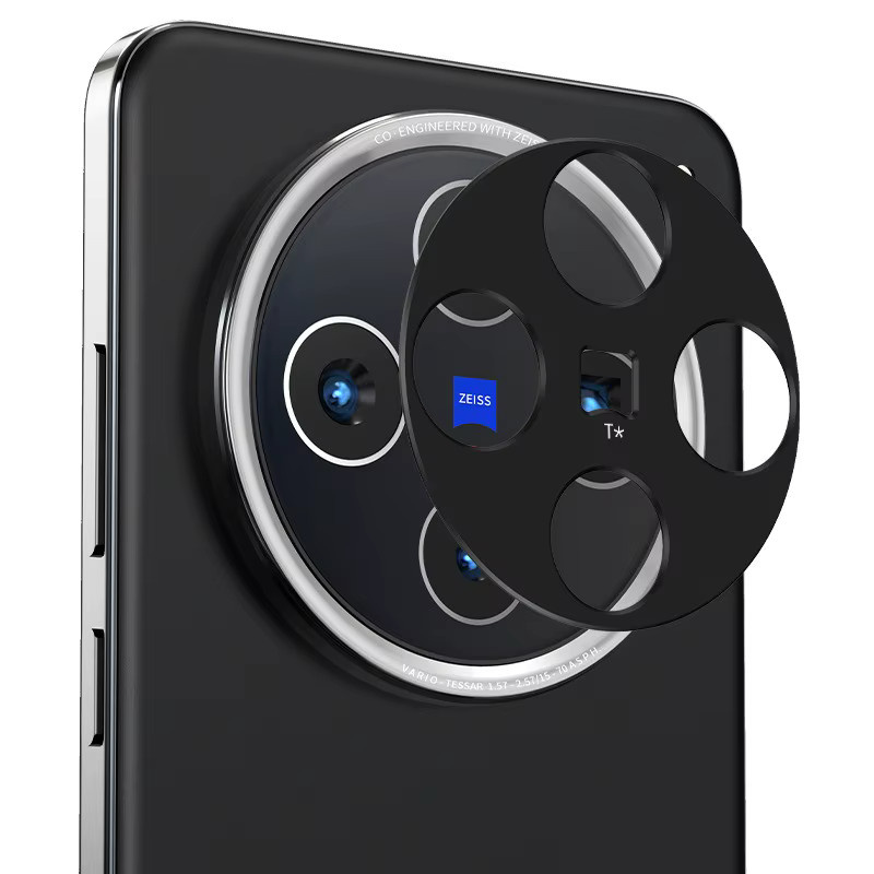 Aluminium Metall Objektivschutz für vivo X200 Pro, mini X200 Ultra und X200s in Schwarz - Bild 5