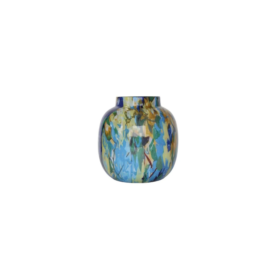House of Nature Vase Francis Sling Blue Bloom Harmony mit Blumenmuster in Blau, Gelb und Multicolour, Höhe: 17 cm - Bild 1