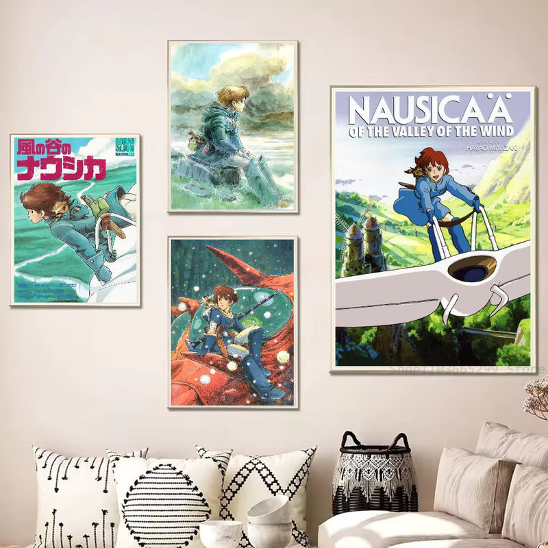 Nausicaa Der Wind des Tal der Winde Wandposter als selbstklebender wasserdichter Papier Aufkleber für dein Zuhause in Mehrfarbig - Bild 2