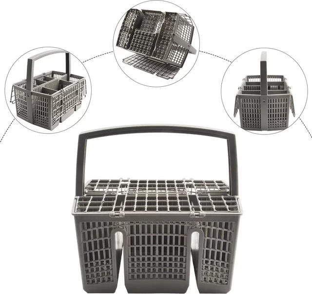 Multifunktionaler Bosch Spülmaschinenhalter Besteckkorb für Löffel und Besteck in Grau - Bild 1