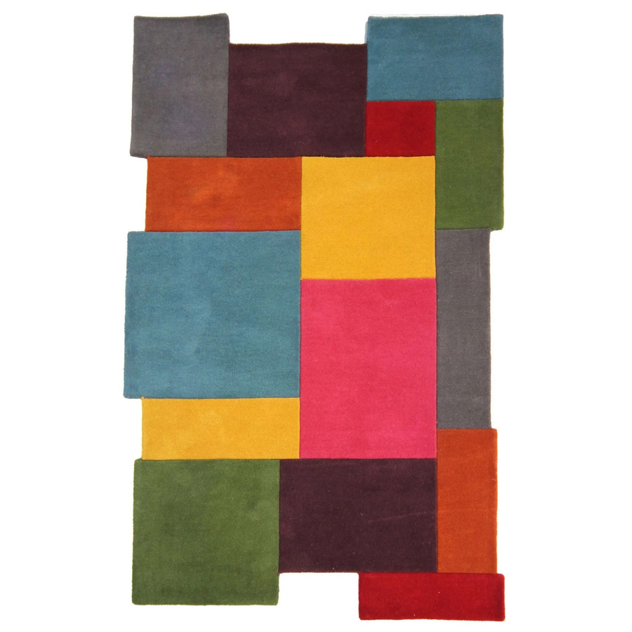 Flair Rugs Wollteppich Collage in Mehrfarbig, Modernes Abstract Design, B: 200 cm, T: 290 cm - Bild 2