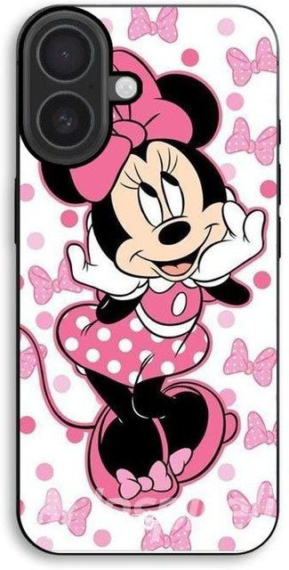 MANIACASE Handyhülle für iPhone 17 mit Minnie Maus Design aus flexiblem Silikon TPU in Schwarz - Bild 1
