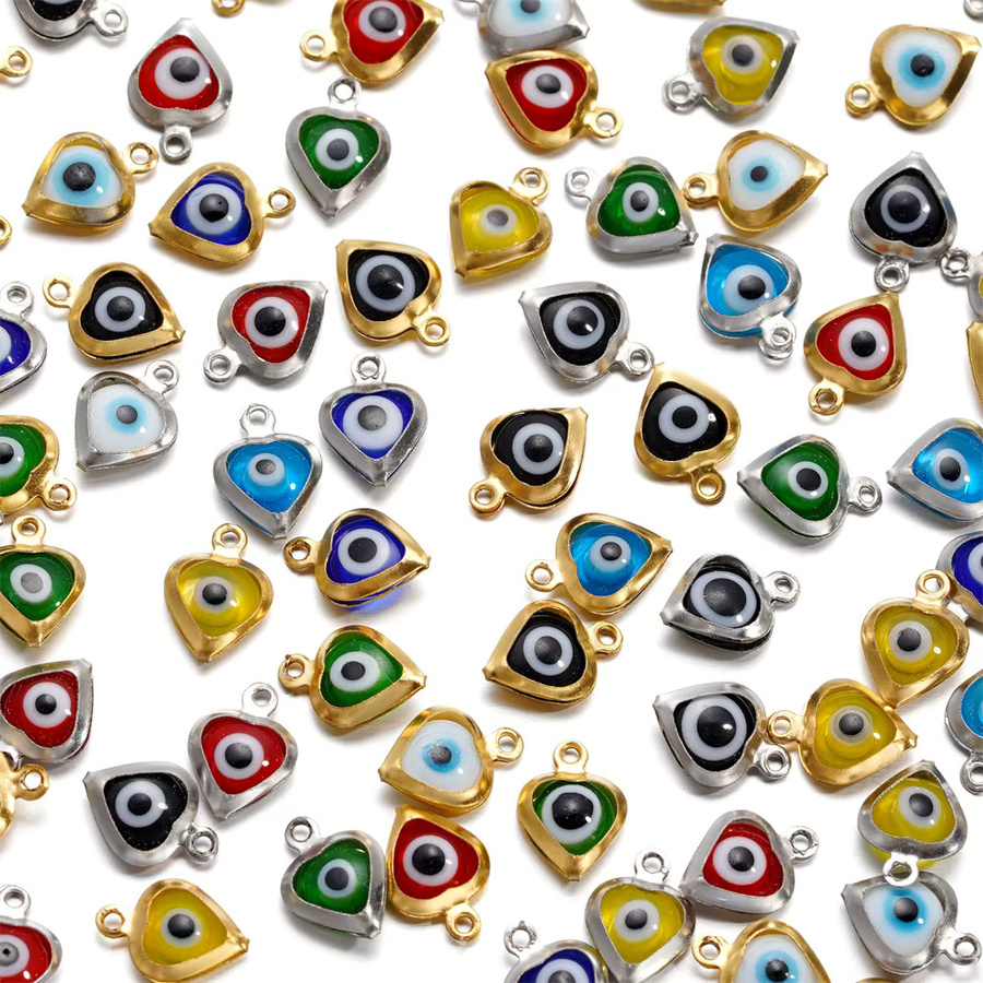 Charms Anschlüsse Evil Eye, Bicolor, Unisex - Bild 3