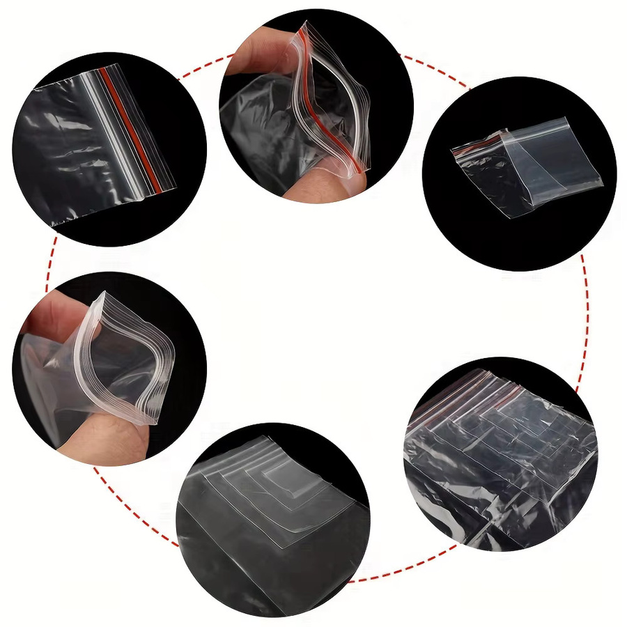 100 Stück Selbstklebende PE Plastikbeutel in Transparent für Diamantmalerei-Zubehör und Geschenke - Bild 3