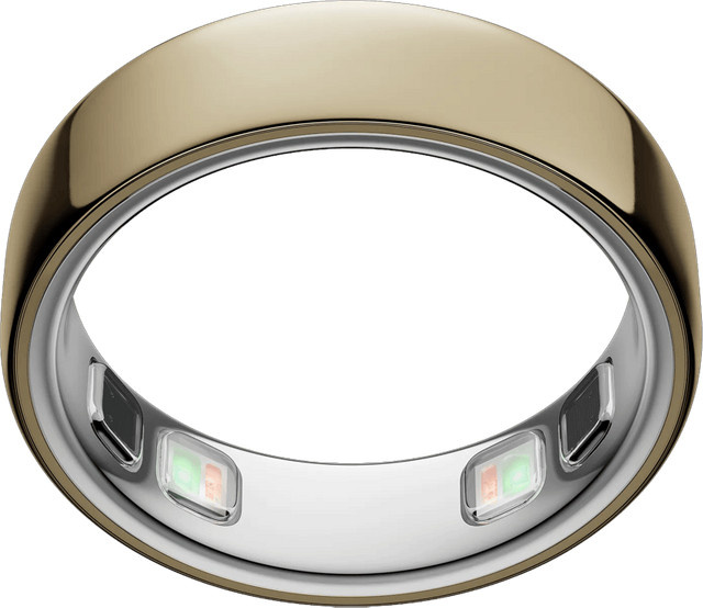 Oura Ring 5 Smart Ring mit Schlaf-Tracking und Herzfrequenzmessung in Gold, Größe 10, Unisex - Bild 1
