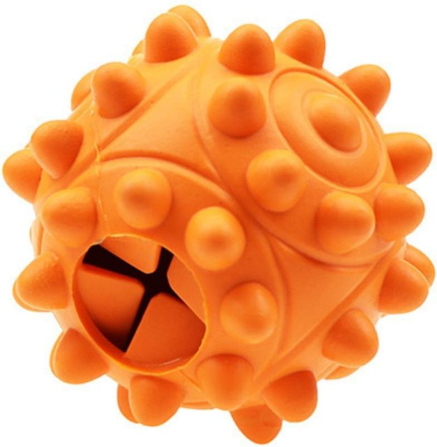 Hundespielzeug zum Kauen, Langsamer Futterspender, Naturkautschuk-Spielzeug, orange - Bild 1