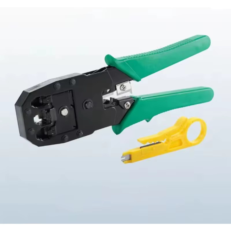 Ninth World Netzwerk-Crimpzange für RJ45, RJ12 und RJ11 Stecker in Grün - Bild 3