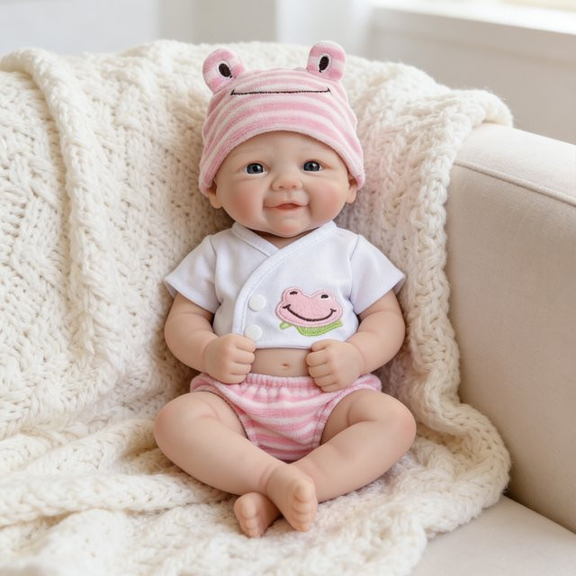 NPK Vivienne Puppe, 12-Zoll, Silikon, Rosa / Pink - Bild 1