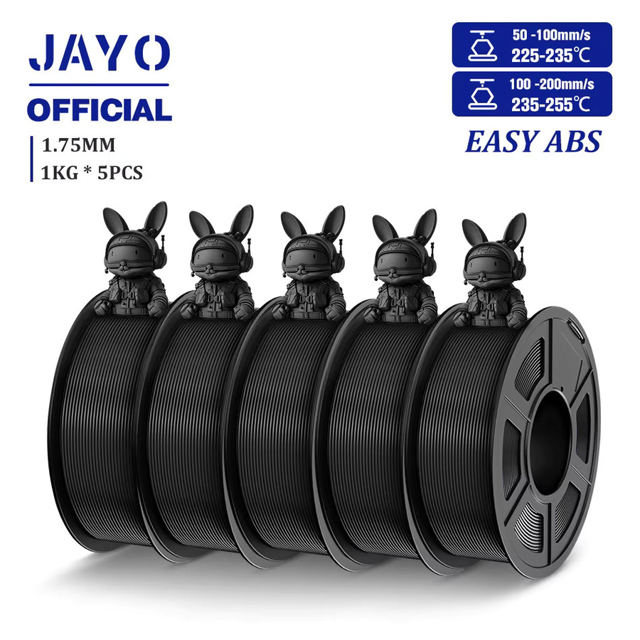 JAYO Easy ABS 3D-Filament 1,75 mm für FDM-3D-Drucker, 5 Rollen à 1 kg - Bild 6