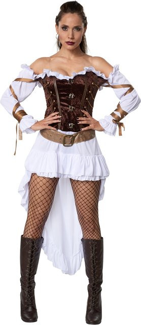 tectake Frauenkostüm Woman-Steampunk Palastwache, Fantasy, Textil, Bunt - Bild 1