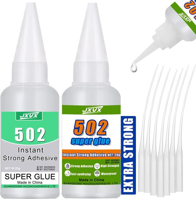 Cyanacrylat 502 Superkleber Extra starker spaltfüllender Flüssigkleber, transparent, 20 g - Bild 1