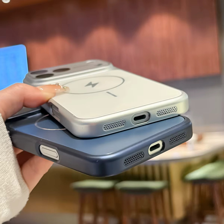 Seconds Change To Aurora Laser Lightning Hülle für Apple iPhone 17 16 15 Pro Max mit MagSafe Magnetische Ladehülle in Blau - Bild 3