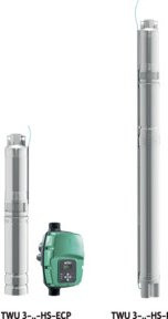Wilo Unterwassermotorpumpe Sub TWU 3-0302-HS-I mit 0,6 kW und Rp 1 - Bild 1