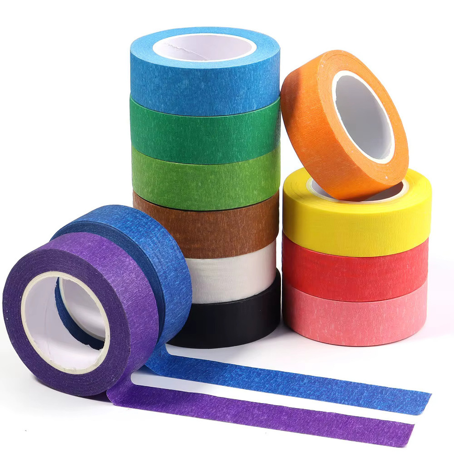 Selbstklebendes Abdeckband aus strukturiertem Papier, bunt, Breite: 2 cm, Länge: 13 m - Bild 2