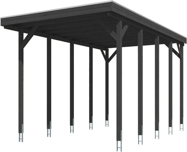 SKANHOLZ Caravan-Carport Friesland aus Fichte mit Stahldach in Schiefergrau, B: 708 cm, T: 402 cm - Bild 4