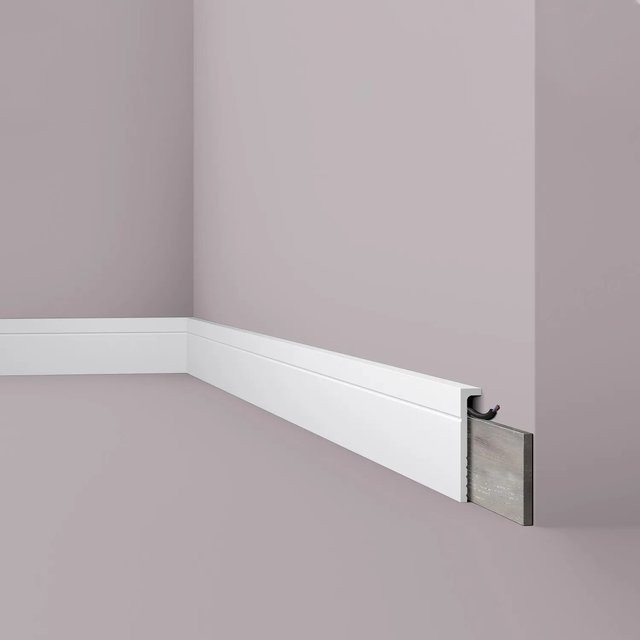 NMC CF2 WALLSTYL Zierleiste Abdeckleiste in Weiß, B/H/T: 200 x 11 x 2,2 cm - Bild 1