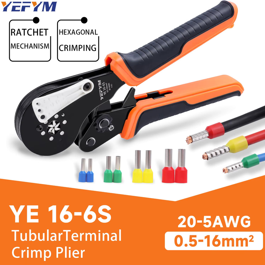 YEFYM Manuelle tragbare Kaltcrimpzangen-Sets Ratchet Tools für E-Typ-Rohre - Bild 2