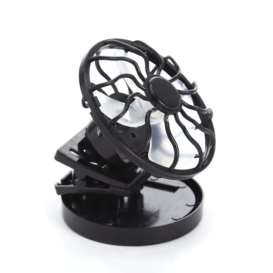 APWIKOGER Tragbarer Mini-Solar-Clip-Ventilator in Schwarz aus Kunststoff für Camping und Outdoor - Bild 5