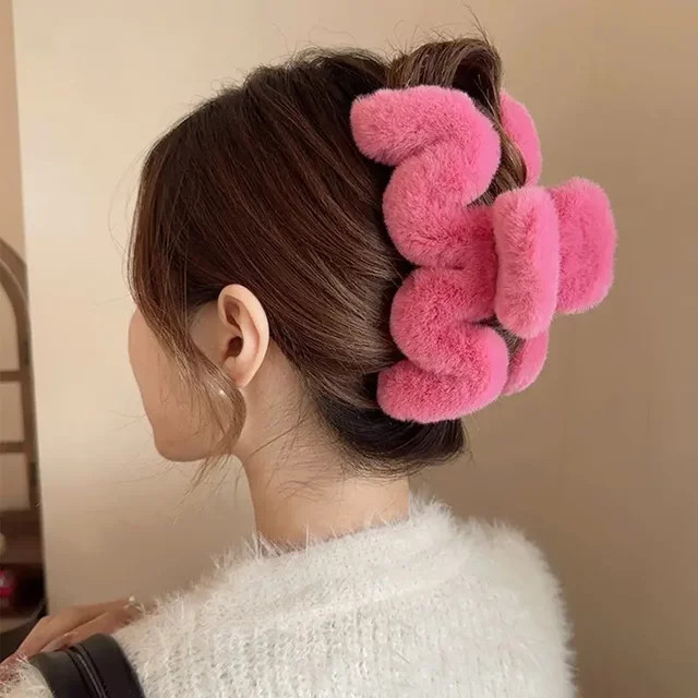 Haar Clip Krabbe Plüsch, 14 cm, Damen - Bild 1