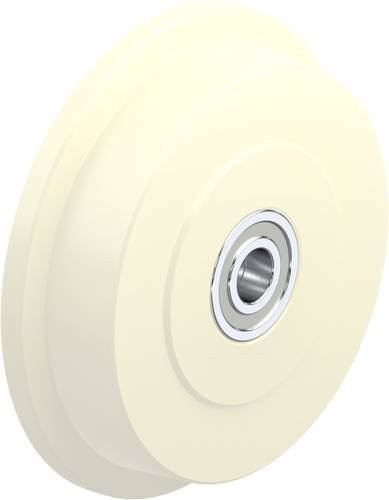 Blickle Spurkranzrad SPKGSPO 200K in Weiß und Beige mit einem Durchmesser von 200 mm und einer Tragfähigkeit von maximal 1300 kg - Bild 1