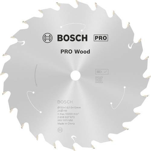 Bosch Hartmetall Kreissägeblatt für Holz, Farbe: Silber, Durchmesser: 150 mm, Bohrung: 10 mm, 24 Zähne - Bild 1