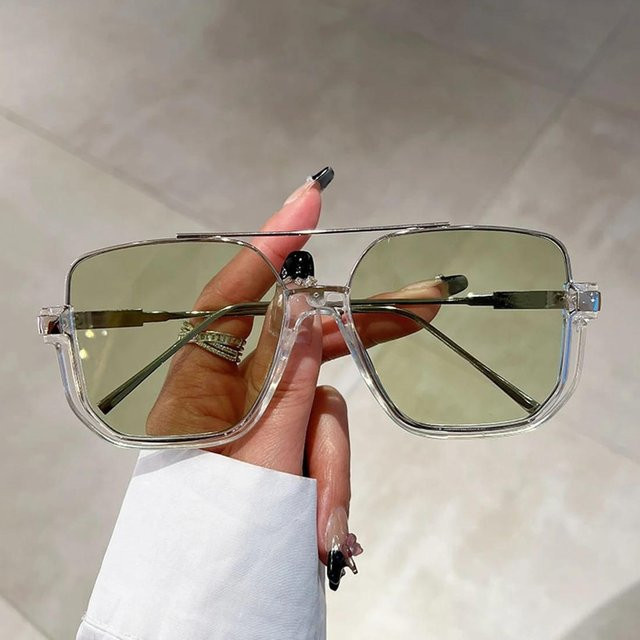 Dote Sonnenbrille, quadratisch, Vollrand, Kunststoff, grau, Unisex - Bild 1