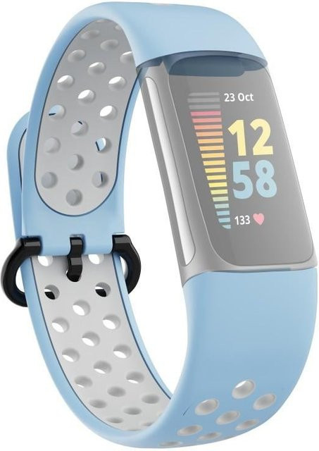 Hama Uhrenarmband Silikon, Blau/Grau, Unisex - Bild 1