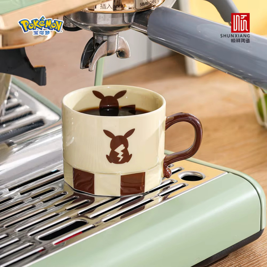 SHUNXIANG Pokémon Keramik-Geschirrset mit Tassen, Untertassen und Tellern, mehrfarbig und mikrowellengeeignet - Bild 4