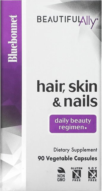 Bluebonnet Nutrition Beautiful Ally Haare, Haut & Nägel, 90 Gemüsekapseln - Bild 1