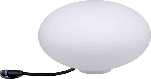 Paulmann Plug & Shine LED-Dekoleuchte Stone, steinförmige Leuchtkugel in Weiß, IP67 für Außenbereich, Durchmesser: 28 cm - Bild 3