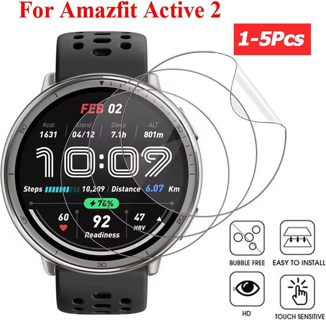 Hydrogelfolie für Amazfit Active 2, transparent, Unisex - Bild 1