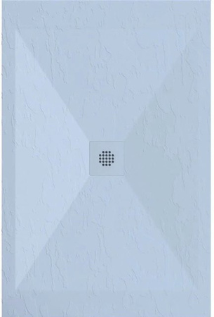 Dexa Mirlo Mineralguss Duschwanne Extra Flach Grau B: 70 cm, T: 200 cm