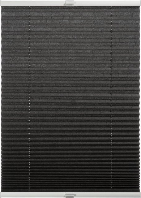Schöner Wohnen Plissee Milla semi-transparent Anthrazit B: 80 cm, H: 130 cm - Bild 1
