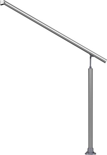 Dolle Geländer aus Aluminium in Silber, Länge: 115 cm - Bild 1