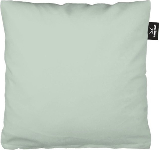Kissenbezug SANSIBAR Jersey aus Baumwolle, quadratisch, Grün, Breite: 80 cm, Höhe: 80 cm - Bild 1
