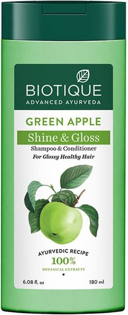 Biotique Grüner Apfel Shampoo & Spülung, 180 ml, für coloriertes Haar - Bild 1