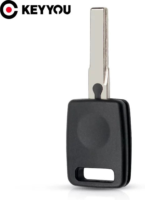 Keyyou 10er Set Ersatz Transponder Schlüsselgehäuse für Audi A2 A3 A4 A6 A8 Cabrio RS6 S3 S4 S6 S8 TT mit ungeschnittenen HU66 Klingen in Schwarz - Bild 1