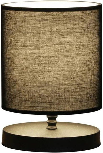 Opviq Tischleuchte in Schwarz aus Stoff und Kunststoff, Skandinavischer Stil, B/H/T: 15 x 22 x 15 cm, E14 Fassung - Bild 1