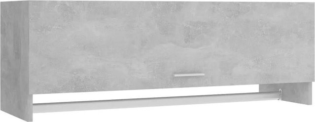 vidaXL Kleiderschrank Betongrau aus Holzwerkstoff B/T/H: 100 x 32,5 x 35 cm - Bild 1