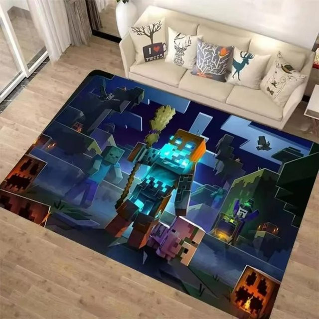 Karpetti 3D M-C Pixel Art Teppich in Multicolour, moderner abstrakter Teppich für Wohnzimmer und Schlafzimmer, B/T: 120 x 80 cm - Bild 1
