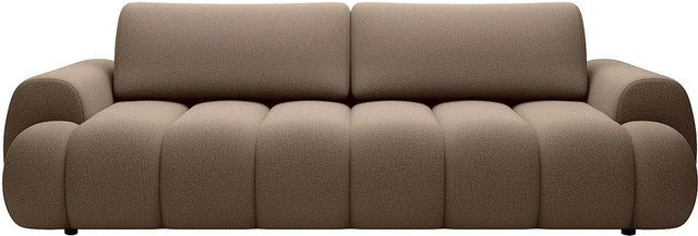 Schlafsofa Fridora Vente-unique in Taupe und Beige mit Stoffbezug, Breite: 263 cm - Bild 1