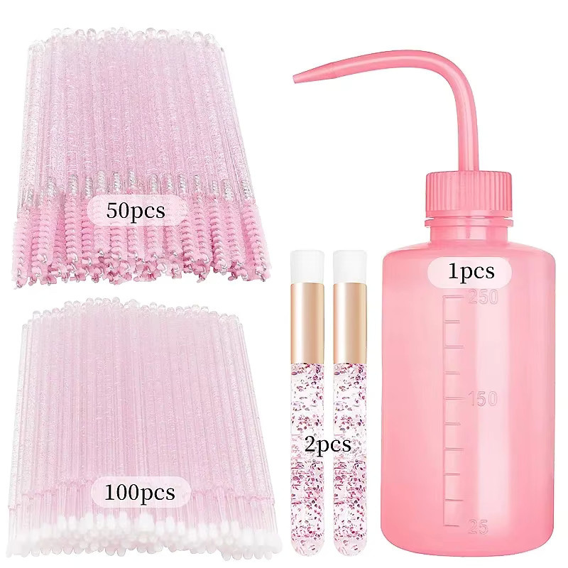CNKESS Wimpern Verlängerung Kit, 153 Teile, mit Flasche und Pinseln - Bild 1