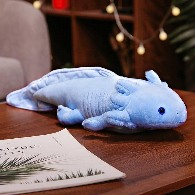 GDzaccly Salamander Dinosaurier Plüschtier, Blau, ab 18 Jahre - Bild 1