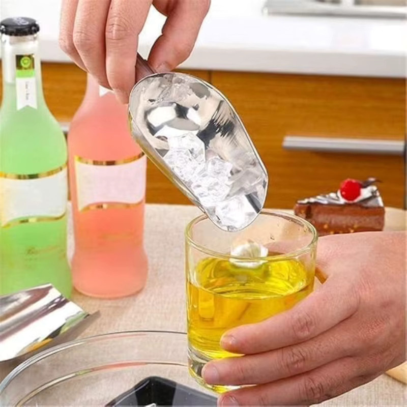 Multifunktionale Eisschaufel aus Edelstahl in Silber, 25,4 cm Länge - Bild 3