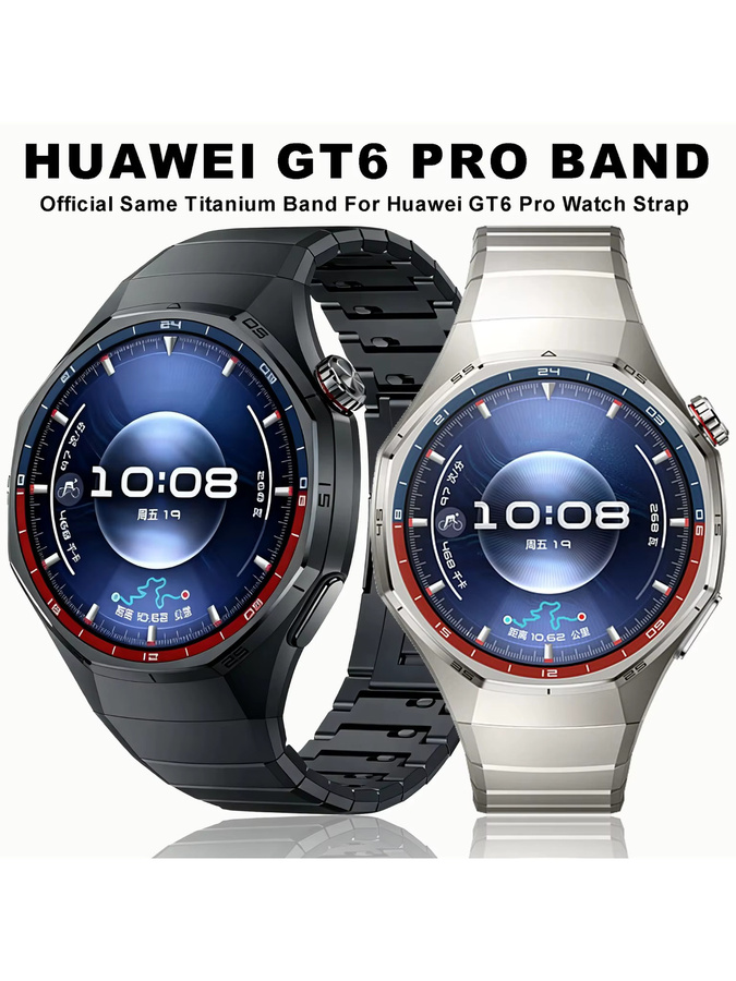 FancyWrist Uhrenarmband Titan, Silber, Huawei Watch GT6 Pro - Bild 4