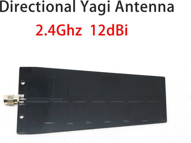 DYKBmetered 2,4G 12dBi Richtantenne für 2,4GHz WLAN und Radar-Bildübertragung, Yagi-Antenne in Schwarz - Bild 1